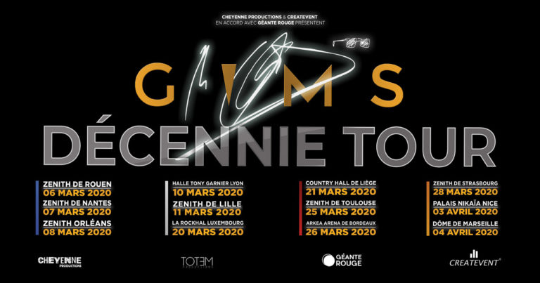 GIMS dates de tournée